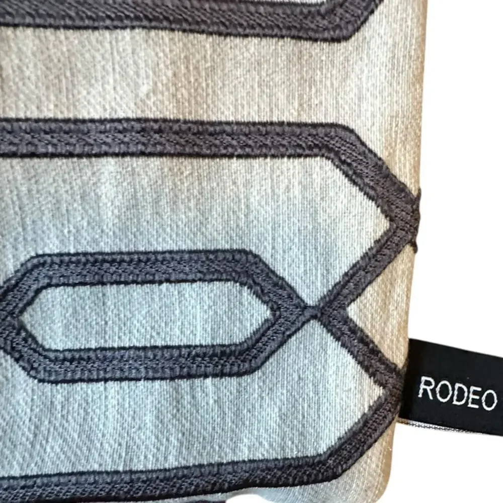 Rodeo Home Pillow Covers Lattice, Pair of 2 in Gray 19”x19”